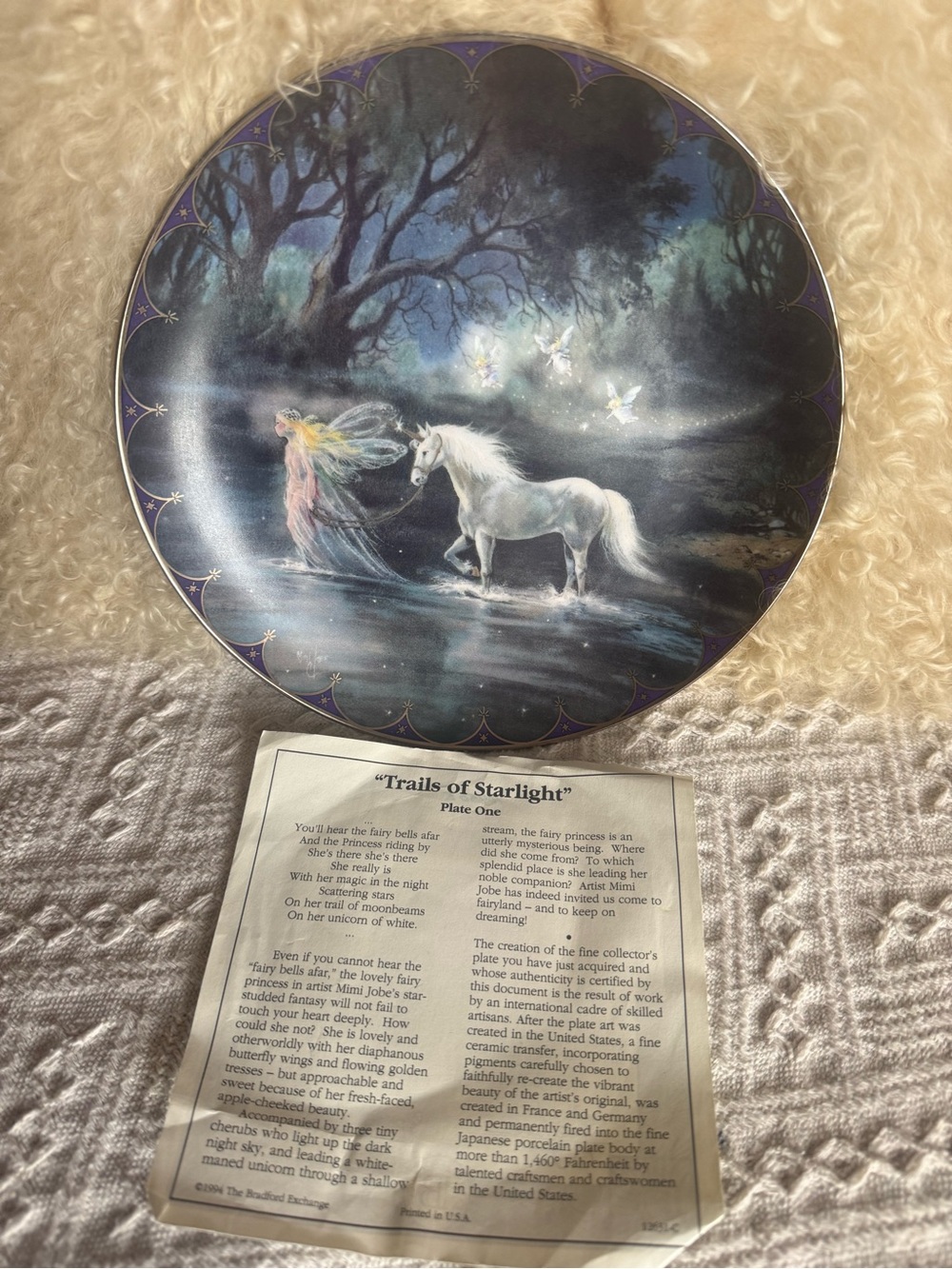 Trails of Starlight Decorative Plate –Bradford Exchange Collection